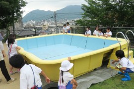 プールを設置しました!