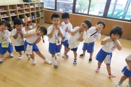 さくら組・もも組の踊りとわかば組